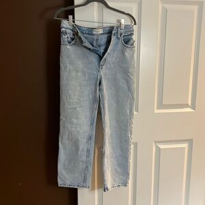 Abercrombie & Fitch Ankle Straight Jeans Ultra High Rise 28s Short